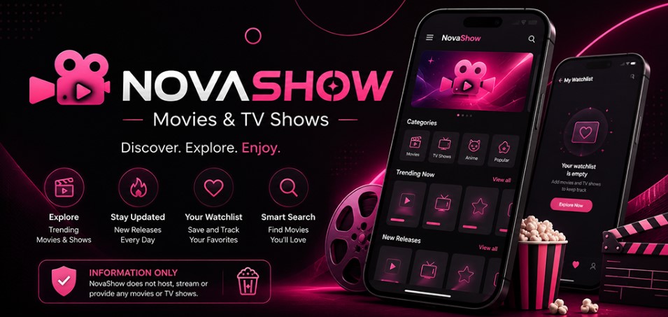 Novashow watching movies and TV series banner